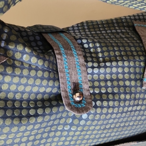 Custo Barcelona Retro Colorblock Button Down Mid Length Blazer Jacket Size 38=S - Picture 8 of 9